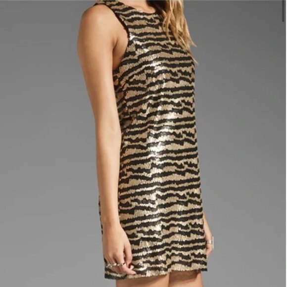 Striped Sequin Dress - Picture 3 of 7